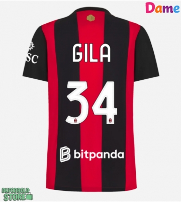 AC Milan Mario Gila #34 Replika Hjemmebanetrøje Dame 2026-27 Kortærmet
